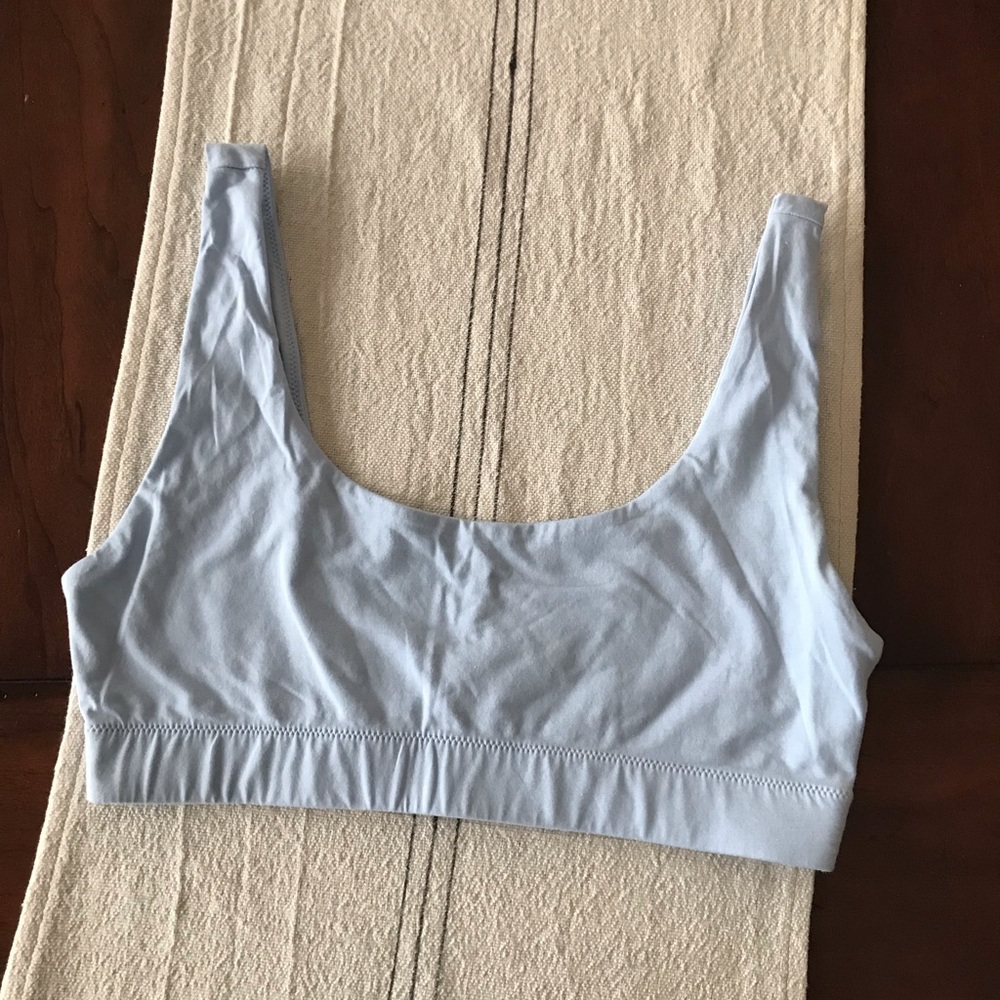 Everlane cotton tank bra